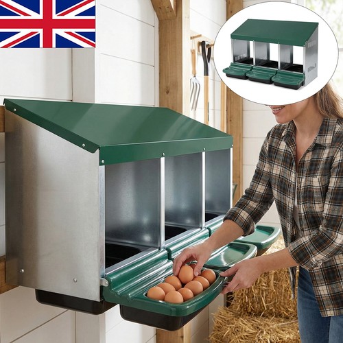 Galvanized chicken nesting box - galvanized,