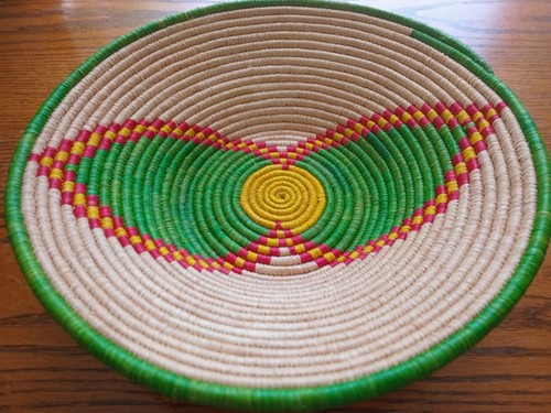 Handwoven bowl coloured - handwoven, bowl,