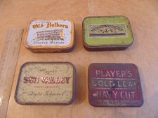 VINTAGE TOBACCO TINS X 4. PLAYER'S,SUN VALLEY,OLD HOLBORN,SUN VALLEY.(L0T 2)