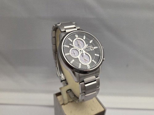 Seiko solar alarm chronograph - seiko,