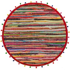 Round Fairtrade Pom Pom Rag