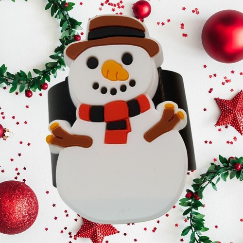 Christmas snowman scout woggle - snowman,
