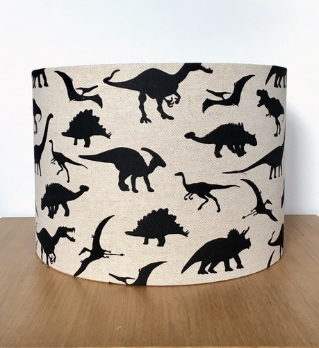 Black dinosaur lampshade - black,
