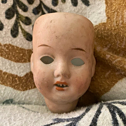 Antique bisque doll head - 🌹,