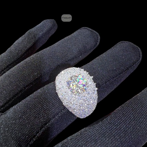 Moissanite mens ring 925 - ring,