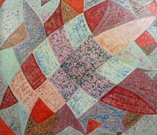 SUPERB ABSTRACT CUBISM STUDY Acrylic Painting On Board  c1960