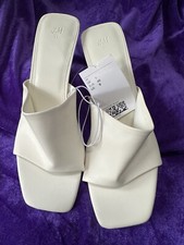 H&M Cream Slip On Kitten Heel