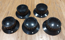 5 x Radio Spares RS Instrument Knobs w/ 1 5/8'' Skirt - New Old Stock