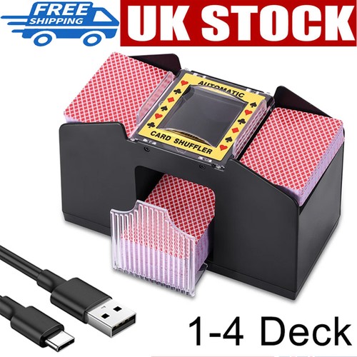 Automatic card shuffler - card,