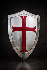 Handmade Steel Crusader Shield