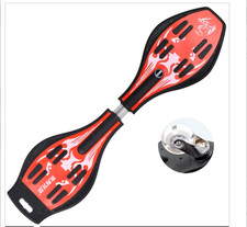 Fashion Vulcan Pattern Twowheeled Skateboard Luminous Flash Wheel Vitality Board