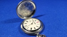 Sekonda 18 Jewel Chromed Hunter Pocket Watch
