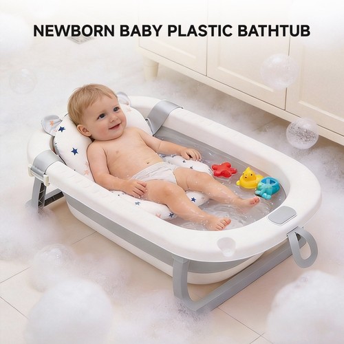 Foldable baby bath - tub, with