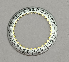 used Omega 550 560 752 1580A Date Ring Black numbers on Silver Background