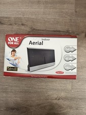 One for All SV9380 Full HD DVB-T Digital Indoor Aerial TV Antenna Black & Silver