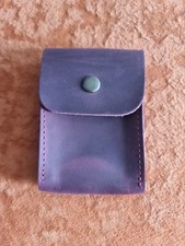 Leather Poker Playing Card Case......Plum Color