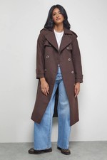 Warehouse Chocolate Coat Womens Daywear Jackets & Coats