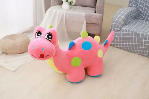 Pink dinosaur plushie - pink,