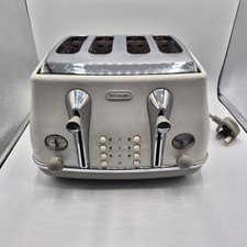 De'Longhi CTOV4003.BG Icona Vintage 4-Slice Toaster - Cream