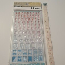 Recollection Planner Alphabet and Banner Stamps and Stencil - 84 pieces
