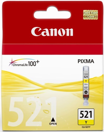 Genuine canon cli 521y yellow - canon,