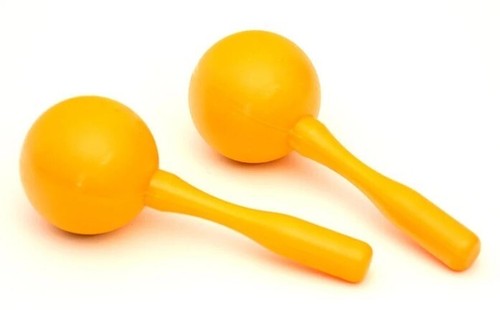 Pair yellow plastic - pair, of