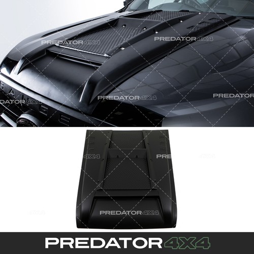 Black bonnet scoop vent cover - black,