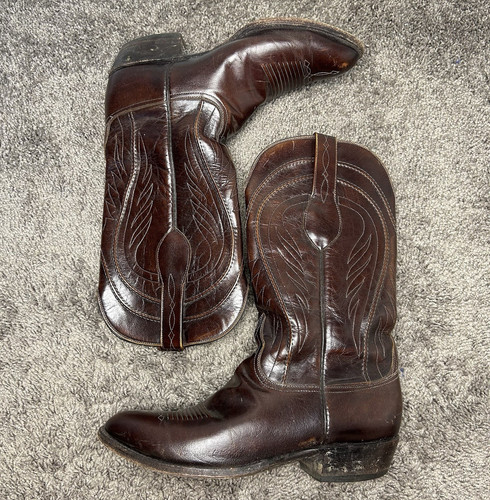 Vintage lucchese brown - lucchese, leather
