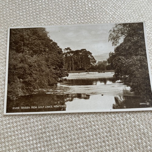 Old postcard river - postcard,
