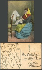 Malta Old Colour Postcard LACE
