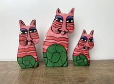 Vintage Laurel Burch Cats Hand