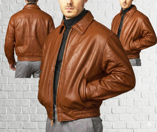 Men tan leather - leather, 100%