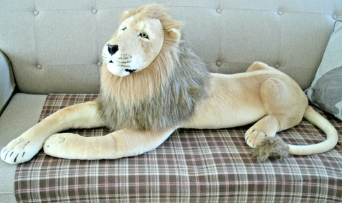 Huge lion plush soft toy - plush,