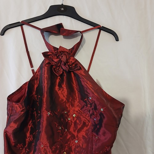 Cherlone burgundy party dress - party,