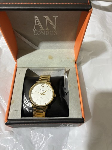 Men watch gold plate - men's,