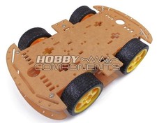 4 Wheeled Robot Smart Car Chassis Kit DC 3V 5V 6V suitable for Arduino