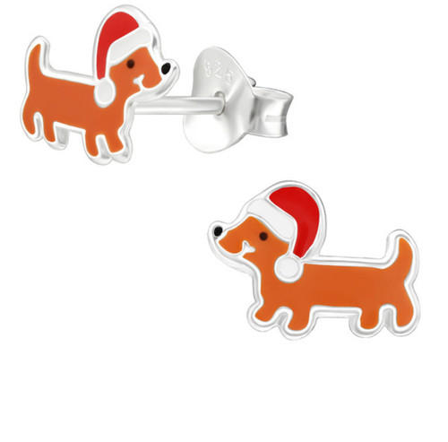 Sausage dog santa hat - hat, sterling