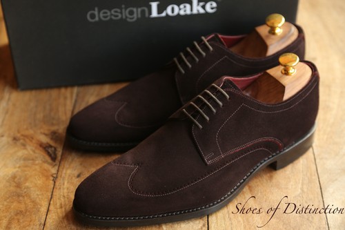 Loake design brown - design, suede
