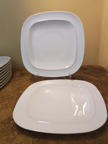 Denby white squares lunch - squares,