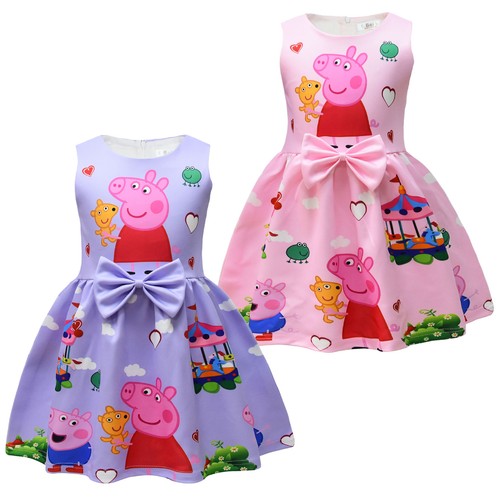 Pink pig peppa princess dress - pink,