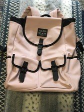 Jack Wills Est. Great Outdoors Pink/Black Rucksack with draw string VGC