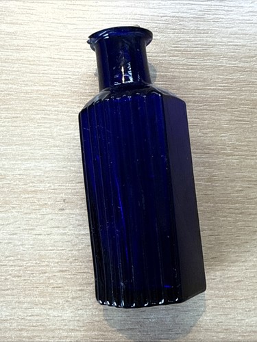 Antique cobalt blue hexagonal - cobalt,