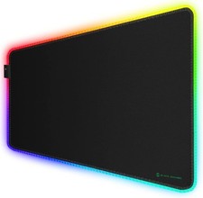 Extended RGB Desk Mat 900×400 mm with Micro-Textured Surface and LED Lighting