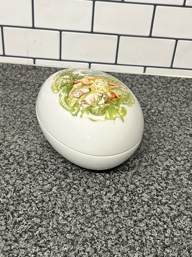 Vintage porcelain egg - vintage, trinket