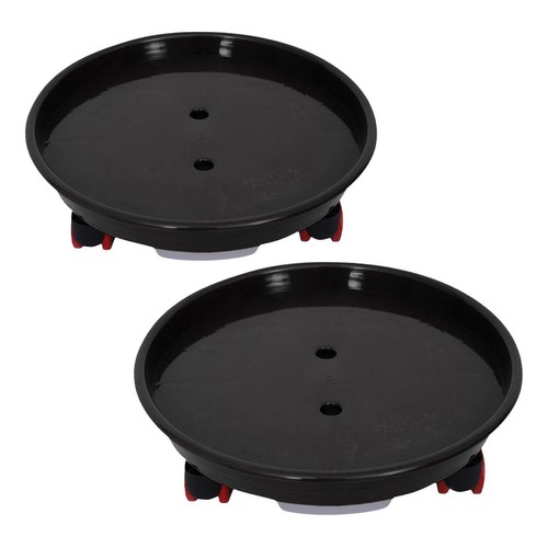 Flower pot tray with wheels - pot,