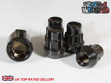 4 x Black Locking Wheel Nuts