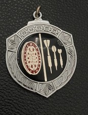 Vintage Silver Tone Dartboard