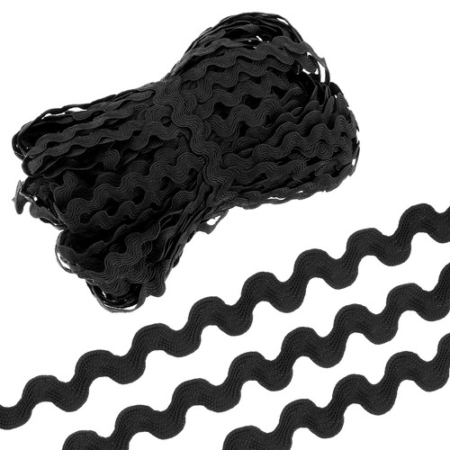 Yard black rick rack trim - 29.5,