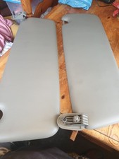 VAUXHALL VIVARO TRAFIC PRIMASTAR INTERIOR SUN VISORS PAIR 01-14 VAN GREY