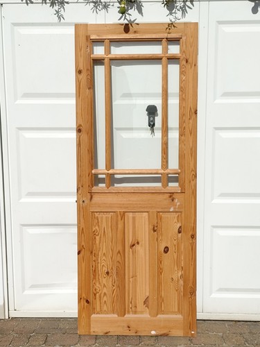 Internal oak glazed door - glazed, –
